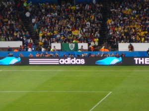 A Fifa mandou retirar todas as bandeiras durante o jogo