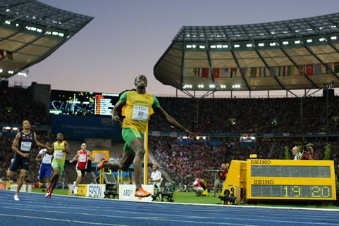 Usain Bolt em foto da assessoria de imprensa da Puma
