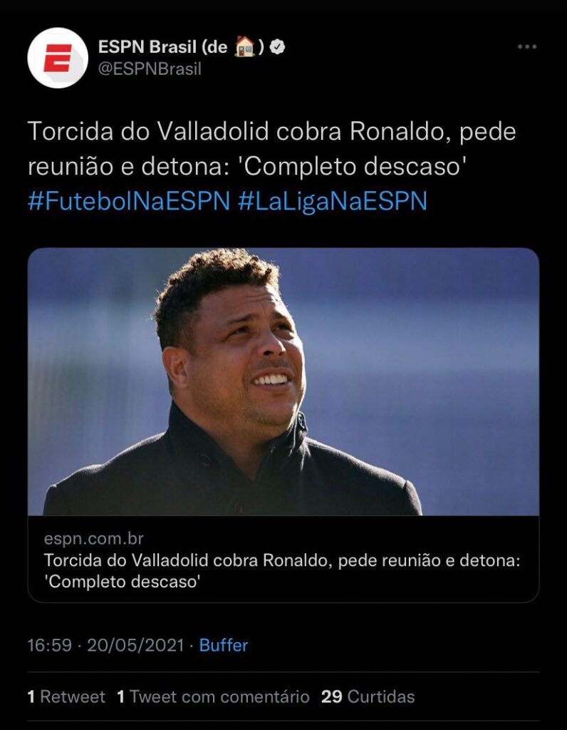 De promessa mundial a gestor do Cruzeiro: Ronaldo completa 30 anos